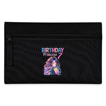 Anime Mandga Boba Bubble Tea 7th Birthday - Pencil Case - black - Front