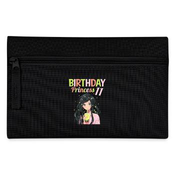 Anime Mandga Boba Bubble Tea 11. Geburtstag - Federtasche - Schwarz - Vorne