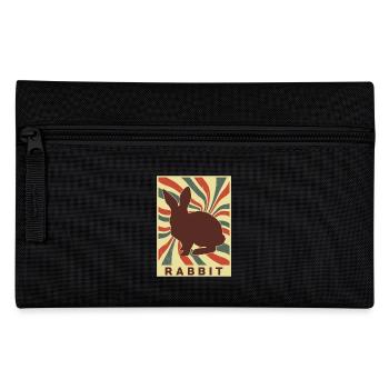 Lapin Rétro Vintage - Trousse - noir - Devant