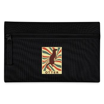 Otter Retro Vintage - Pencil Case - black - Front