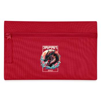 Tokio Asien 80er Japanischer Retro Drache Drachen - Federtasche - Rot - Vorne