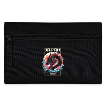 Tokio Asien 80er Japanischer Retro Drache Drachen - Federtasche - Schwarz - Vorne