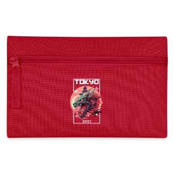 Tokio Asien 80er Japanischer Retro Drache Drachen - Federtasche - Rot - Vorne