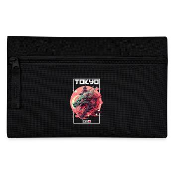 Tokyo Asia 80s Japanese Retro Dragon Dragon - Pencil Case - black - Front
