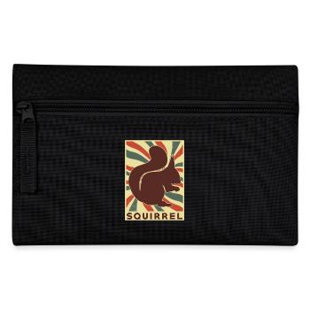 Squirrel Retro Vintage - Pencil Case - black - Front