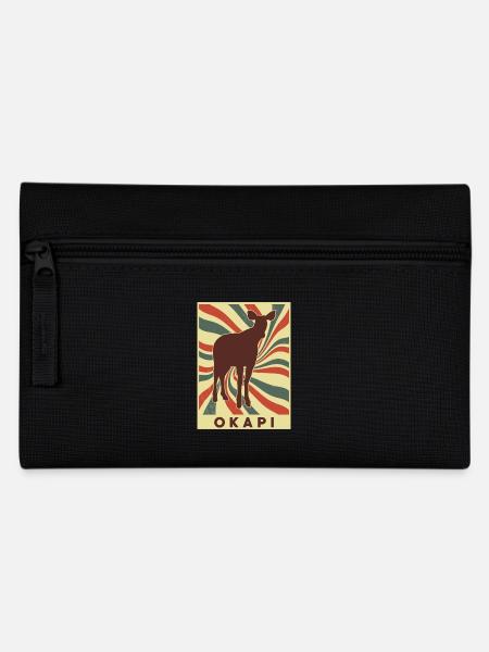 Okapi Retro Vintage - Pencil Case - black