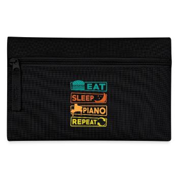 Eat Sleep Piano Repeat Pianist Klavier - Trousse - noir - Devant