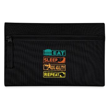 Eat Sleep Dog Agility Repeat - Pencil Case - black - Front