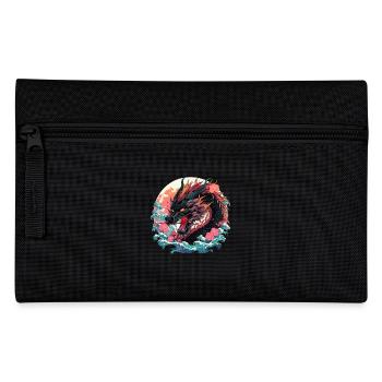 Tokio Asien 80er Japanischer Retro Drache Drachen - Federtasche - Schwarz - Vorne