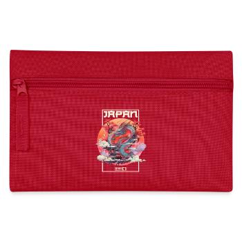 Tokio Asien 80er Japanischer Retro Drache Drachen - Federtasche - Rot - Vorne