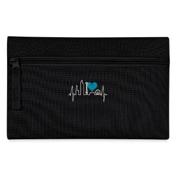 Seattle Skyline Heartbeat USA Fan Heart Pulse Love - Pencil Case - black - Front