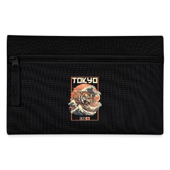 Tokyo Asia 80s Japanese Retro Tiger - Pencil Case - black - Front