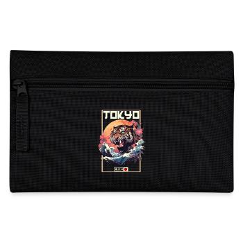 Tokyo Asia 80s Japanese Retro Tiger - Pencil Case - black - Front