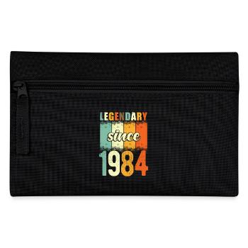 Legendary since 1984 Retro Vintage Birthday - Pencil Case - black - Front