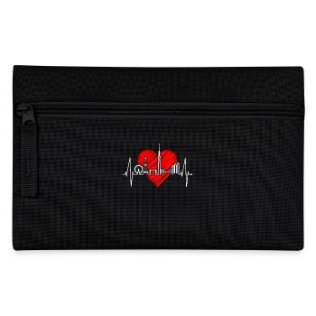 Tokyo Skyline Heartbeat Japan Heart I Love Tokyo - Pencil Case - black - Front