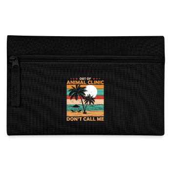 Tierarzt In Den Ruhestand Aus Der Tierklinik - Federtasche - Schwarz - Vorne