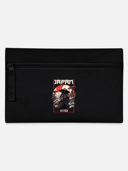 Asia 80s Japanese Retro Samurai Samurai - Pencil Case - black