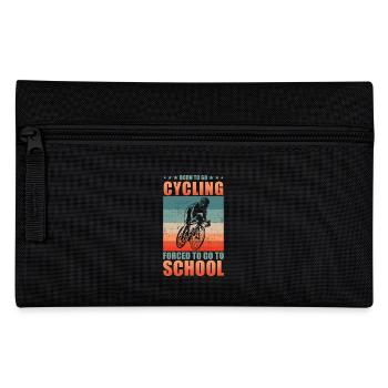 Cyclist Gift Road Bike Cyclist Sport - Pencil Case - black - Front