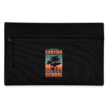 Surfen Surfer Surfbrett Spruch - Federtasche - Schwarz - Vorne