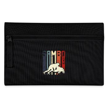 Combattant de sambo vintage rétro - Trousse - noir - Devant