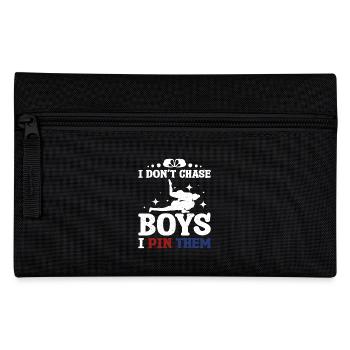 I don't chase boys I pin them Sambo girl - Pencil Case - black - Front