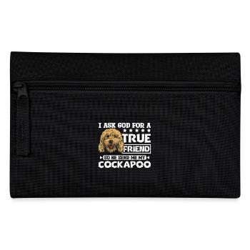Dieu m’envoie mon cockapoo - Trousse - noir - Devant