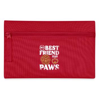 My best friend has paws cockapoo - Federtasche - Rot - Vorne