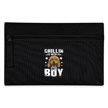 chillin avec mon garçon cockapoo - Trousse - noir - Devant
