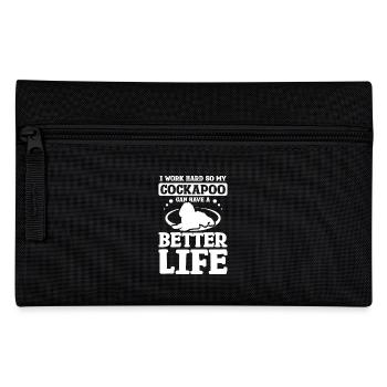 Je travaille dur pour que mon cockapoo puisse avoir une vie meilleure - Trousse - noir - Devant