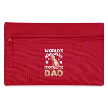 Fathers day world's greatest cockapoo dad - Federtasche - Rot - Vorne
