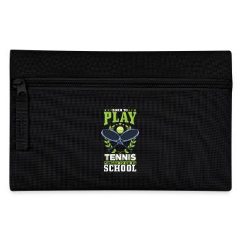 Born to play tennis - Pencil Case - black - Front