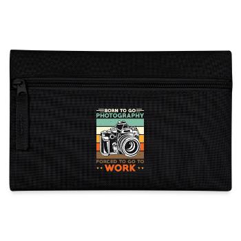 Photographe Né pour photographier pour travailler - Trousse - noir - Devant