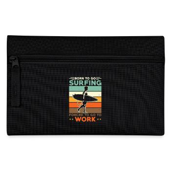 Surfen Surfer Surfbrett Spruch - Federtasche - Schwarz - Vorne