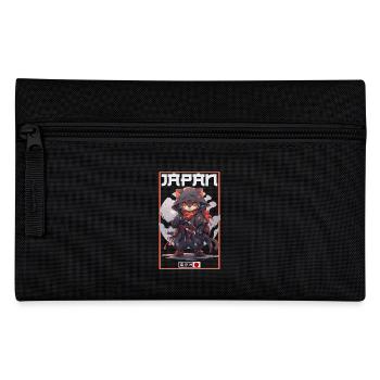 Asia Cat Japanese Samurai Samurai - Pencil Case - black - Front