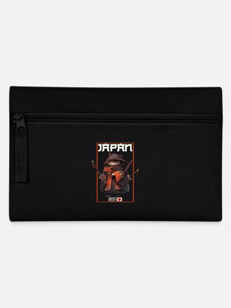 Asia Cat Japanese Samurai Samurai - Pencil Case - black