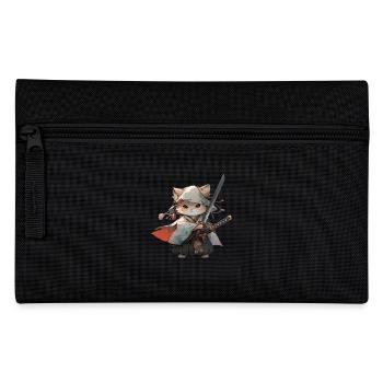 Asia Cat Japanese Samurai Samurai - Pencil Case - black - Front