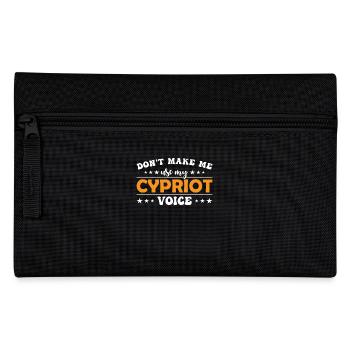 Ne me forcez pas à donner ma voix chypriote - Trousse - noir - Devant