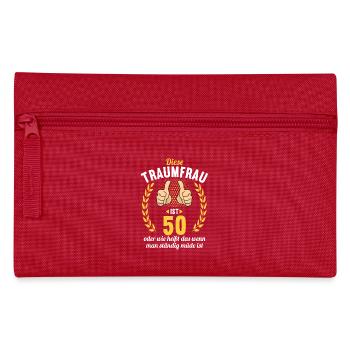 Diese Traumfrau ist 50 Jahre 50 Geburtstag - Federtasche - Rot - Vorne