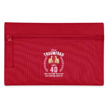 Diese Traumfrau ist 40 Jahre 40 Geburtstag - Federtasche - Rot - Vorne