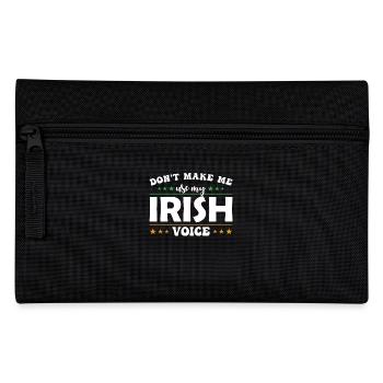 Ne me laissez pas utiliser ma voix irlandaise - Trousse - noir - Devant