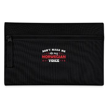 Ne me forcez pas à donner ma voix norvégienne - Trousse - noir - Devant