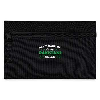 Don't force me to use my Pakistani voice - Pencil Case - black - Front