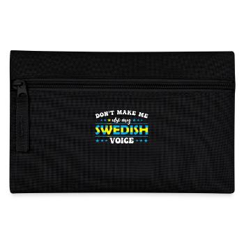 Ne me forcez pas à donner ma voix suédoise - Trousse - noir - Devant