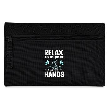 Relax you're already in my hands Massage therapist - Pencil Case - black - Front