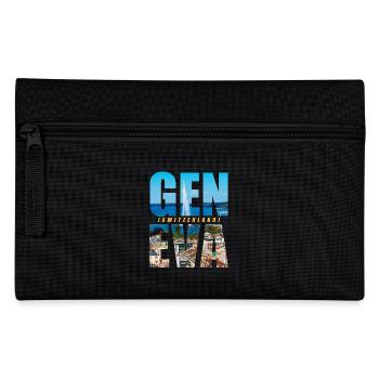 Genf Schweiz Souvenir - Federtasche - Schwarz - Vorne