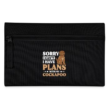 Sorry I can't I have plans with my cockapoo - Federtasche - Schwarz - Vorne