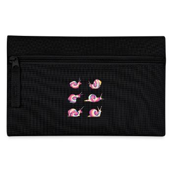 Snail DYE TIE Vintage Snails - Pencil Case - black - Front