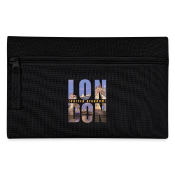 London England Souvenir - Pencil Case - black - Front