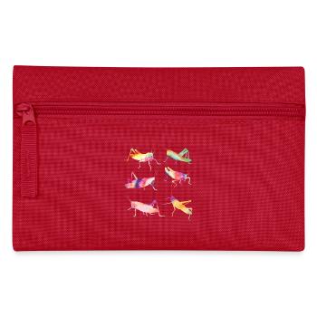 Grashüpfer TIE DYE Vintage Grashüpfern - Federtasche - Rot - Vorne