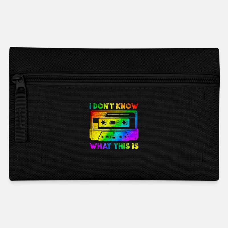 Kassette Retro Vintage 70er 80er 90er Jahre - Federtasche - Schwarz